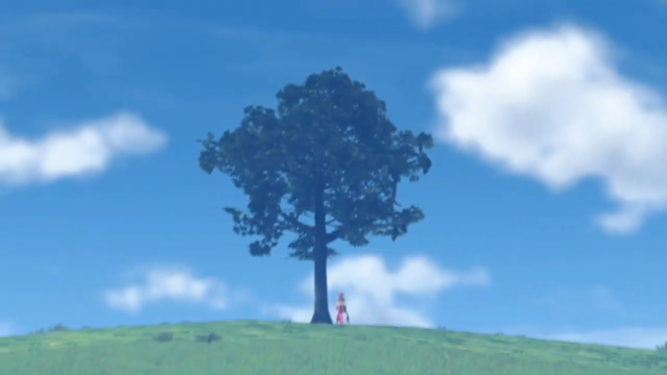 She was far away