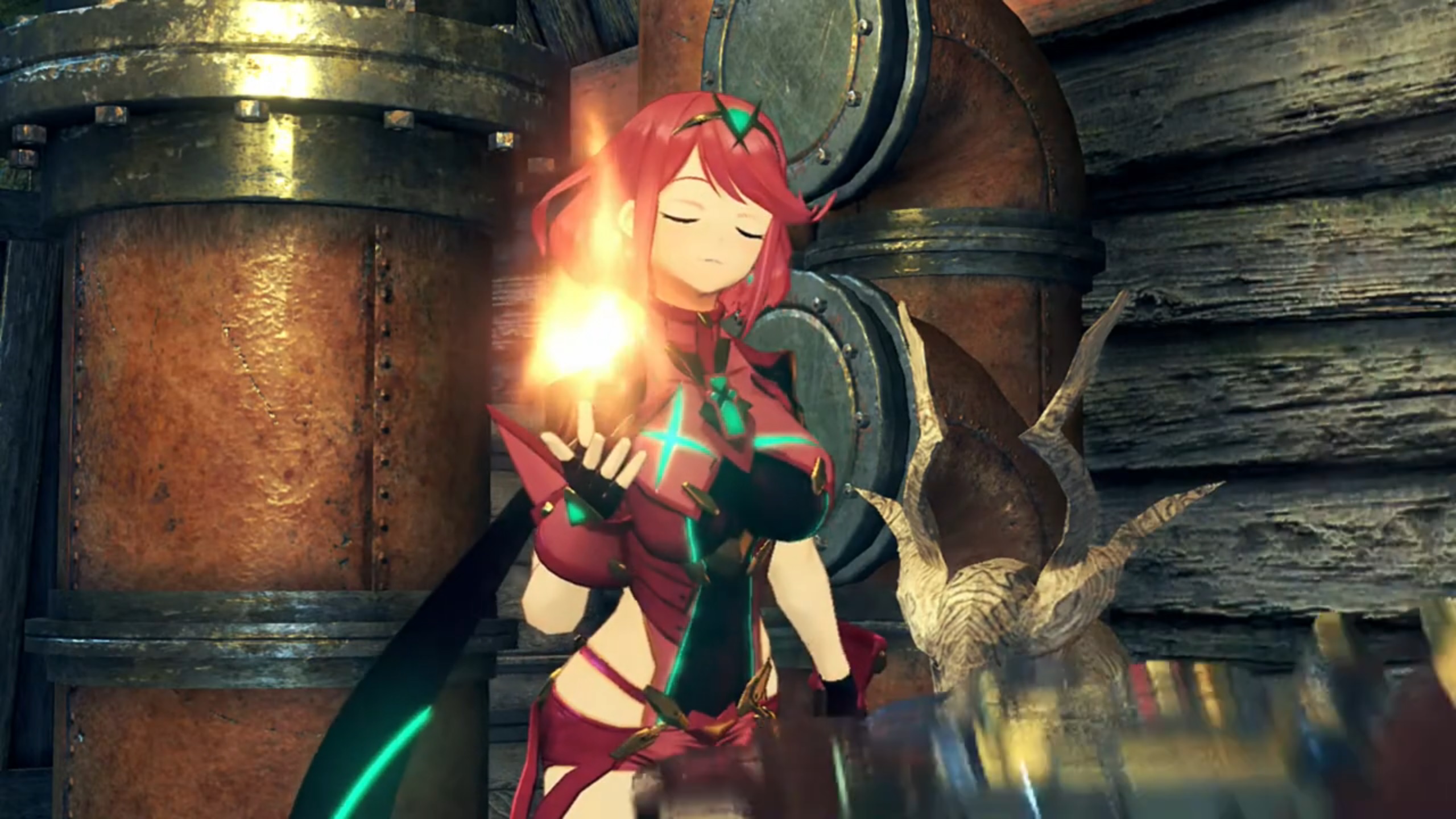 Pyra summoning flames