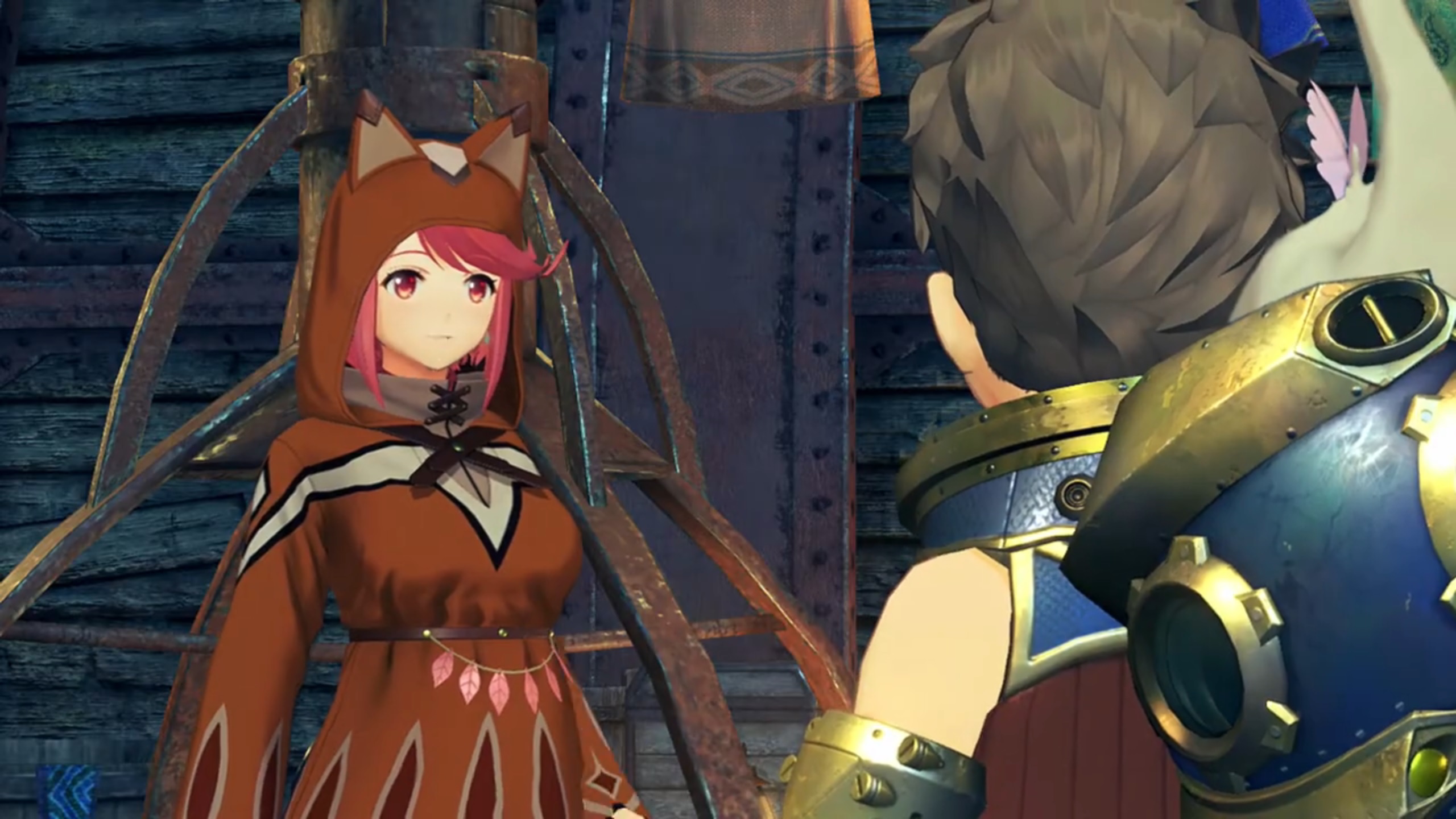 Pyra in Little Red Robin Hood suit