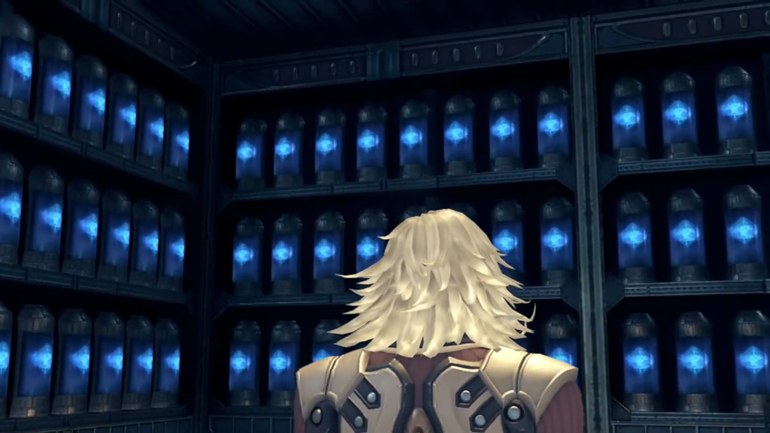 Jin and the room full of Core Crystals