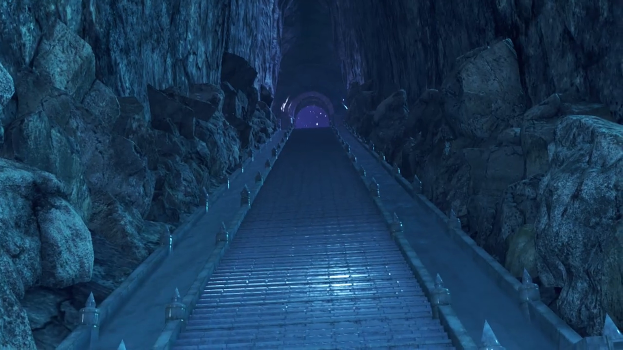 Stairs leading to Olethro Ruins