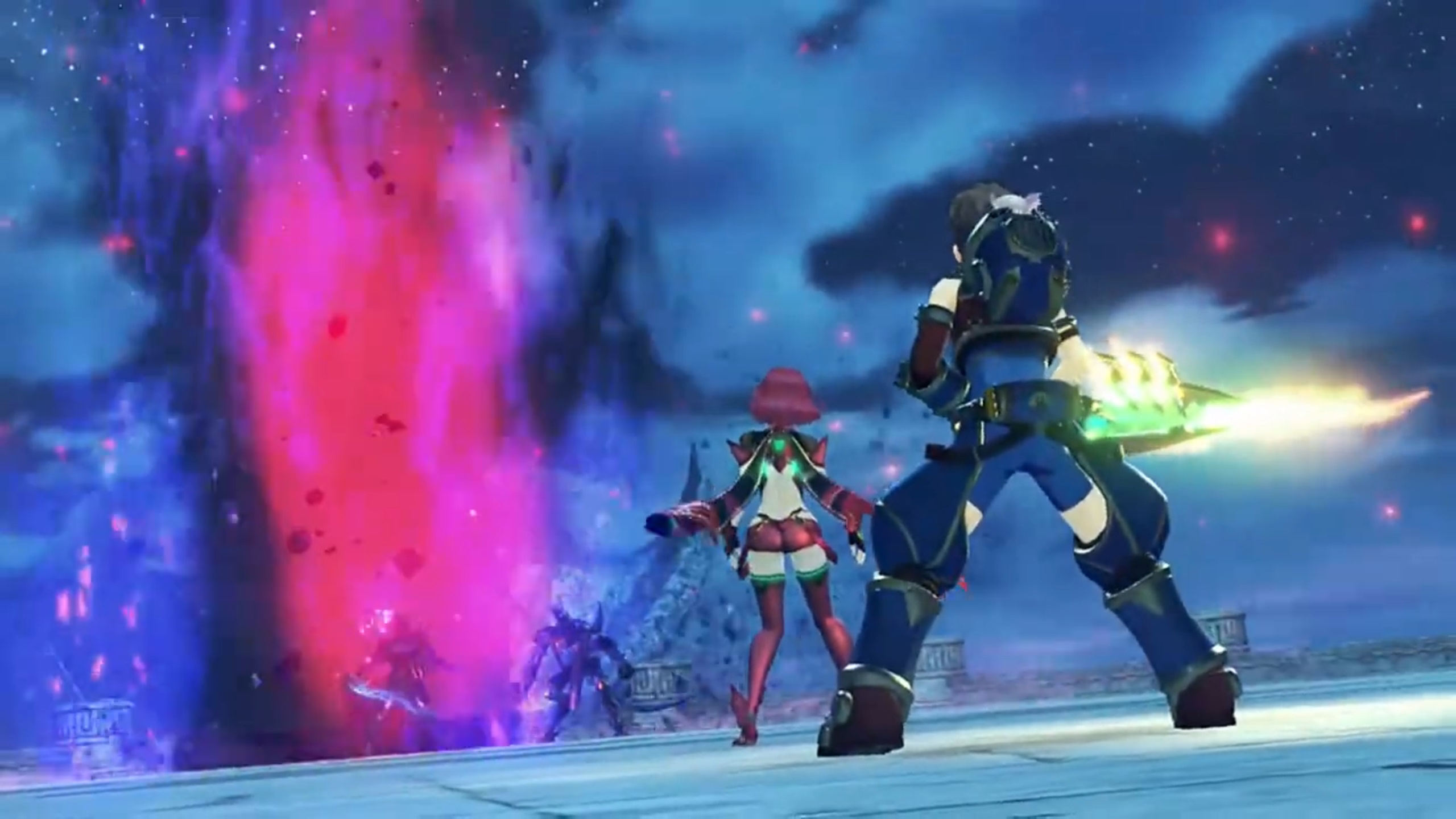 The intense power released by Malos