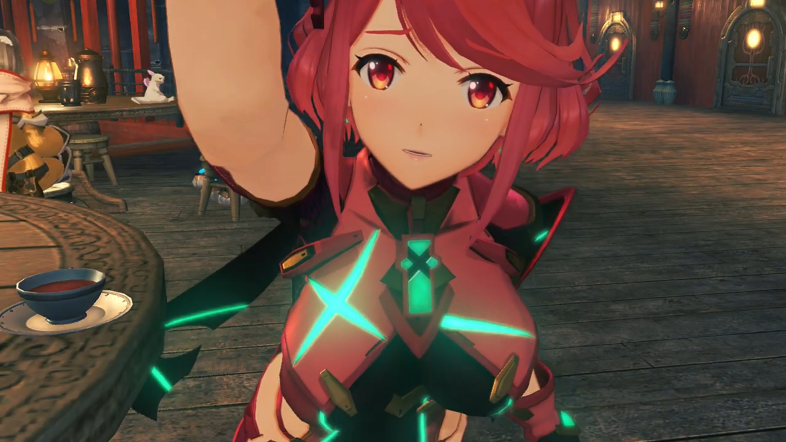 Pyra bending forward