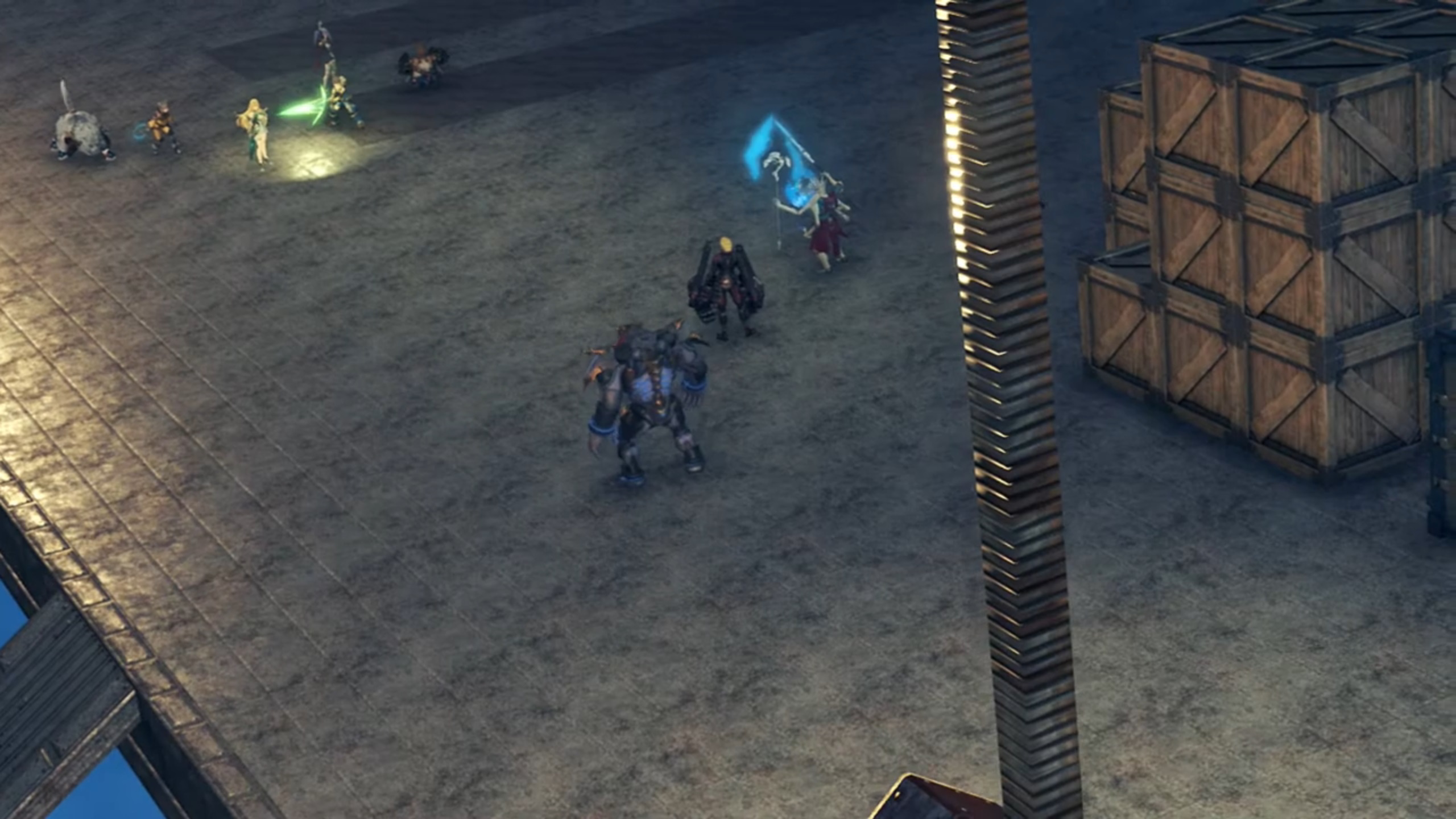 Crane{{footnote: That huge metal that's obscuring view right of where Patroka and Mikhail stand is the crane's arm.}}