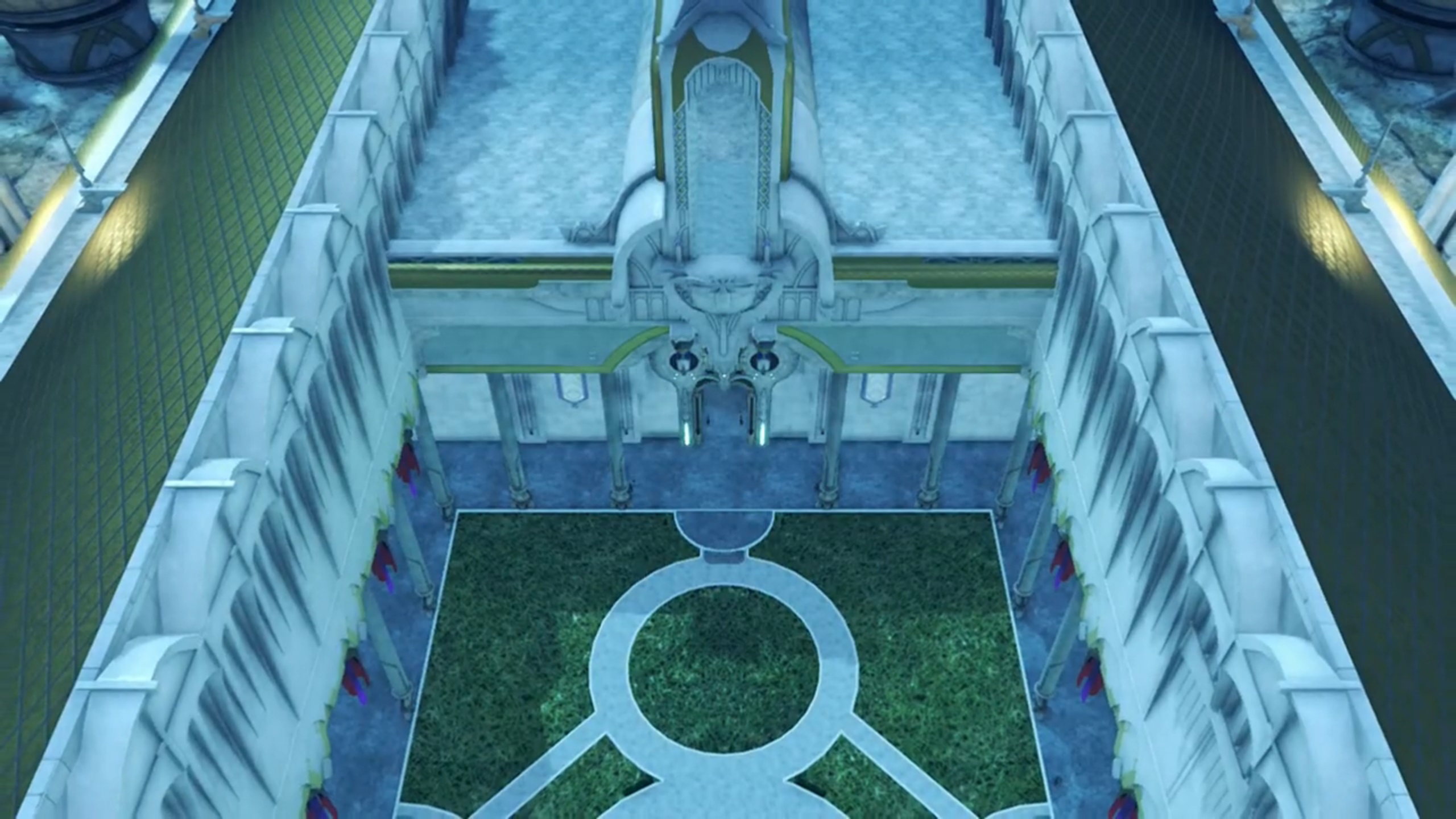 Inner Praetorium garden and square