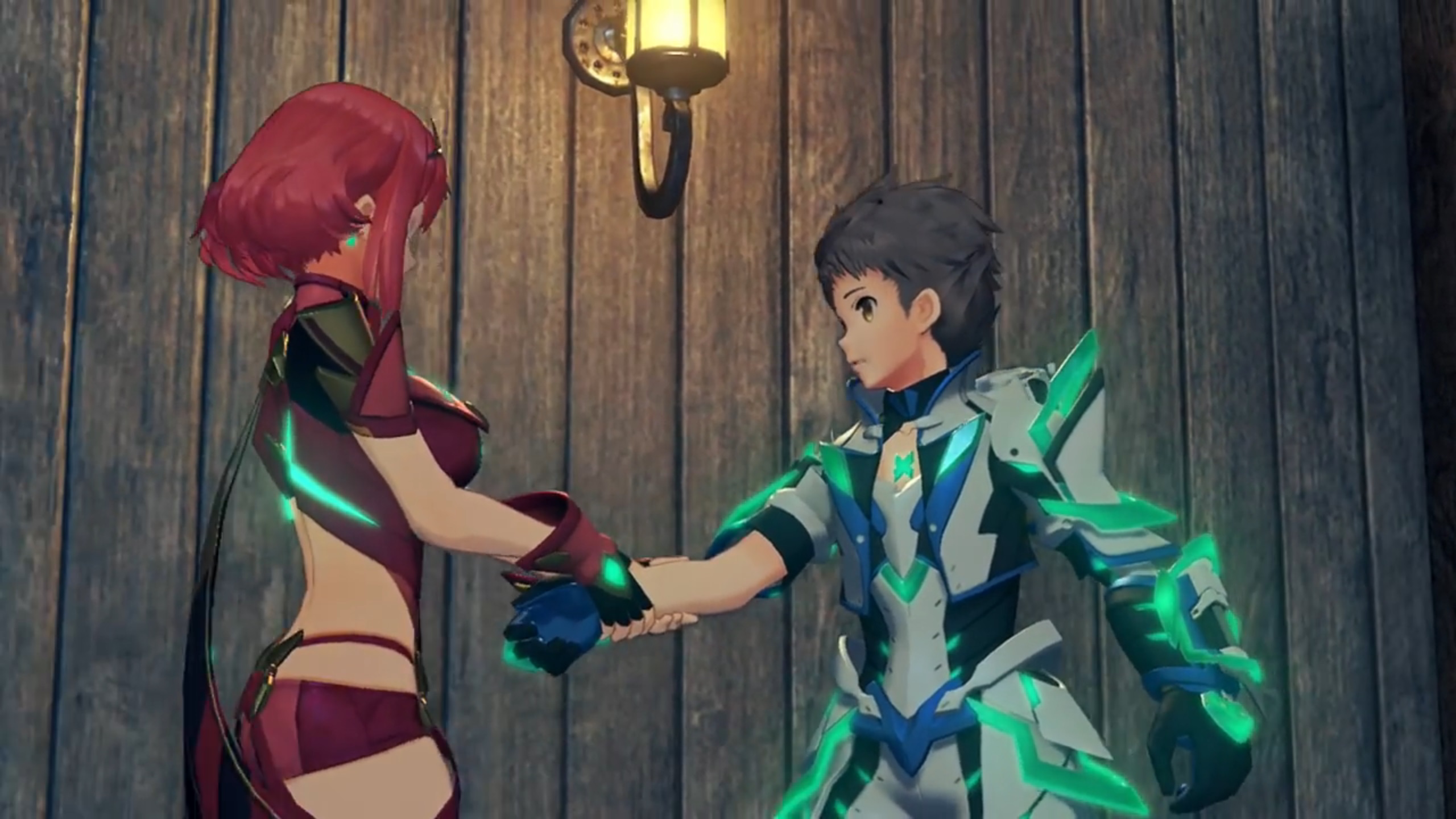 Pyra dragging him in