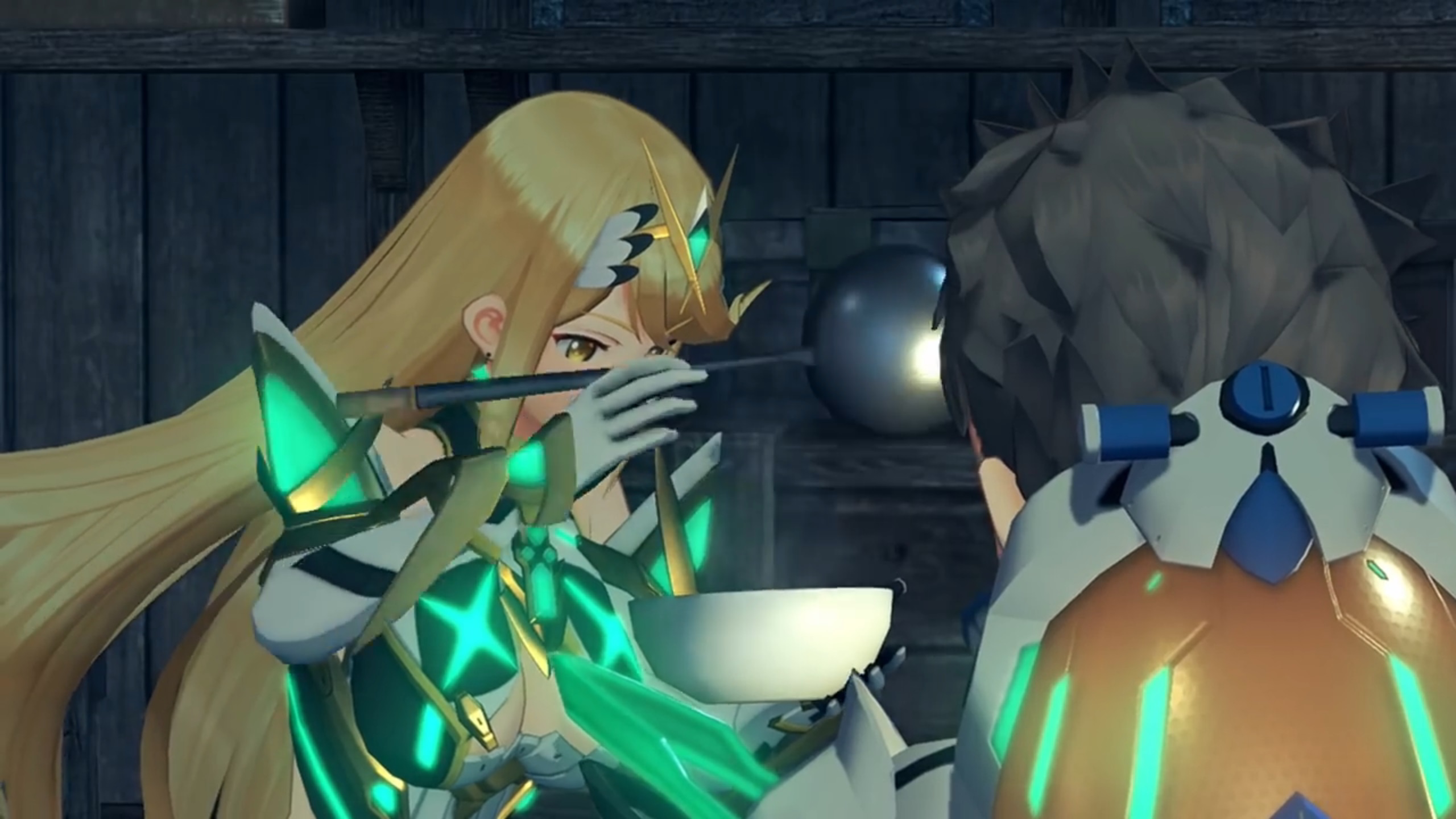 Taking soup