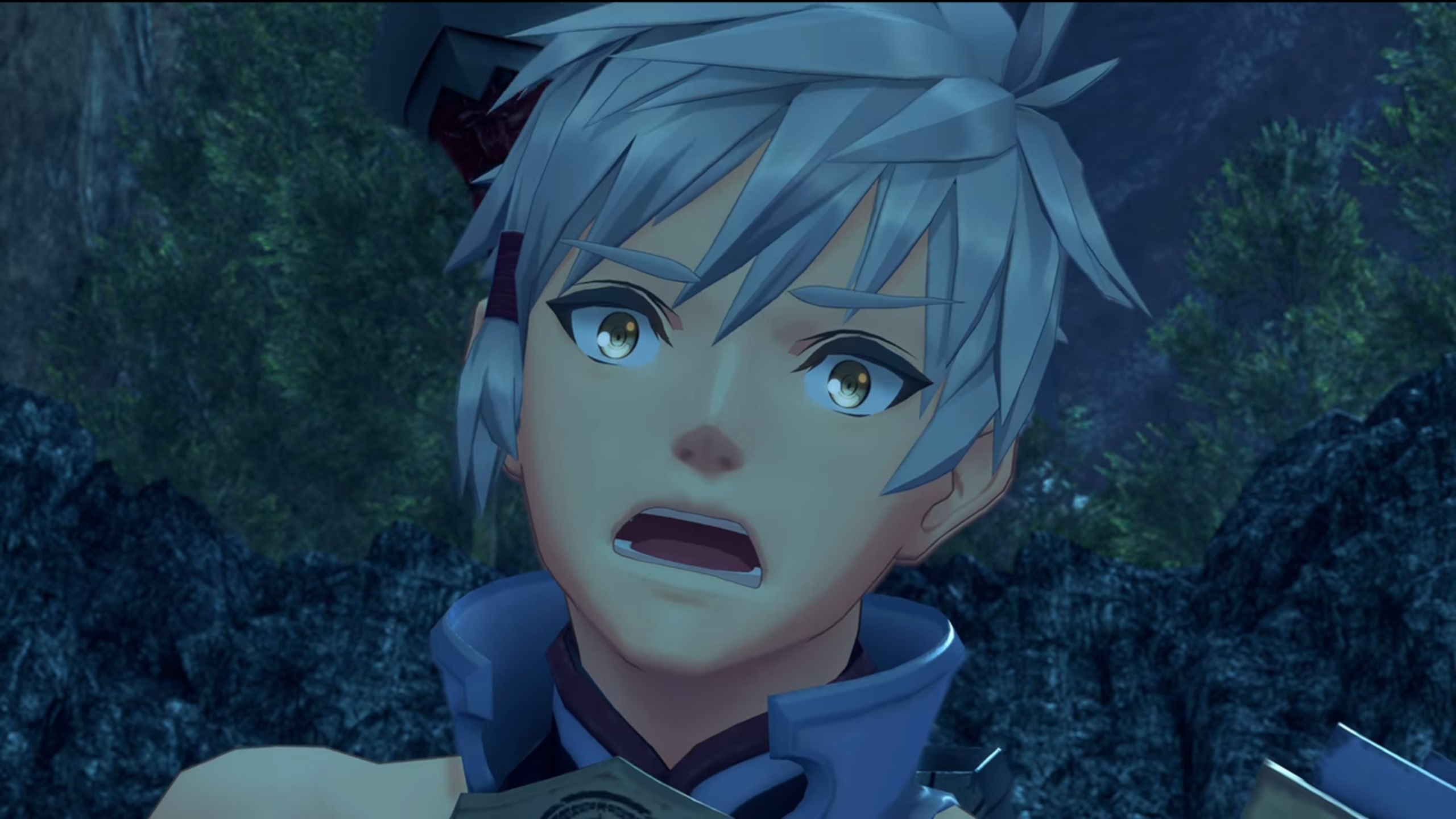 Mouth gaping wide