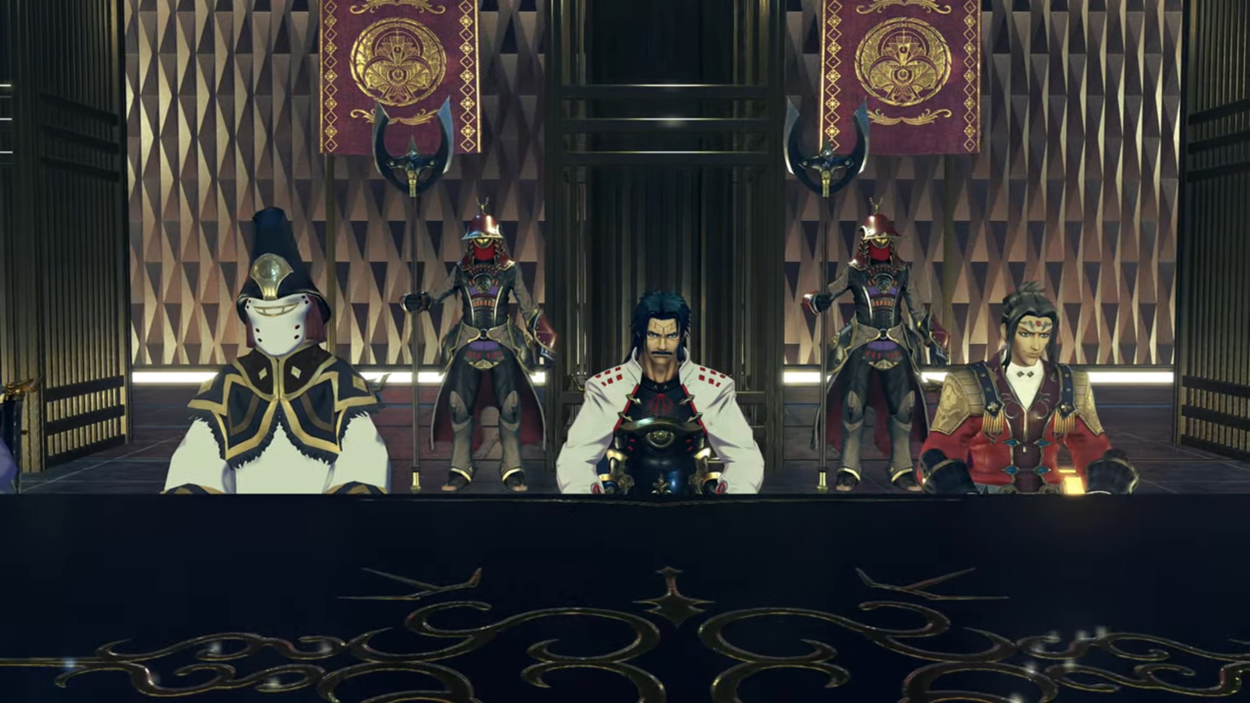 2nd, 3rd, and 4th person sitting on the other side